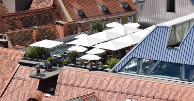 Dakterras warenhuis Freiblick