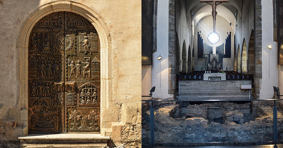 Sint-Laurentiusbasiliek: poort en uitgravingen