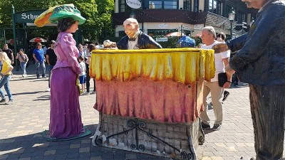 Straattheater in de Wurstelprater