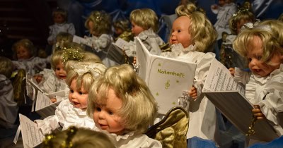 Poppenkoor in het Weihnachtsmuseum