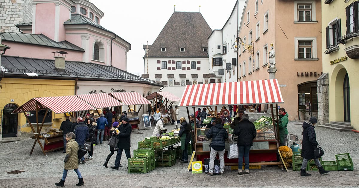 Boerenmarkt op de Obere Stadtplatz