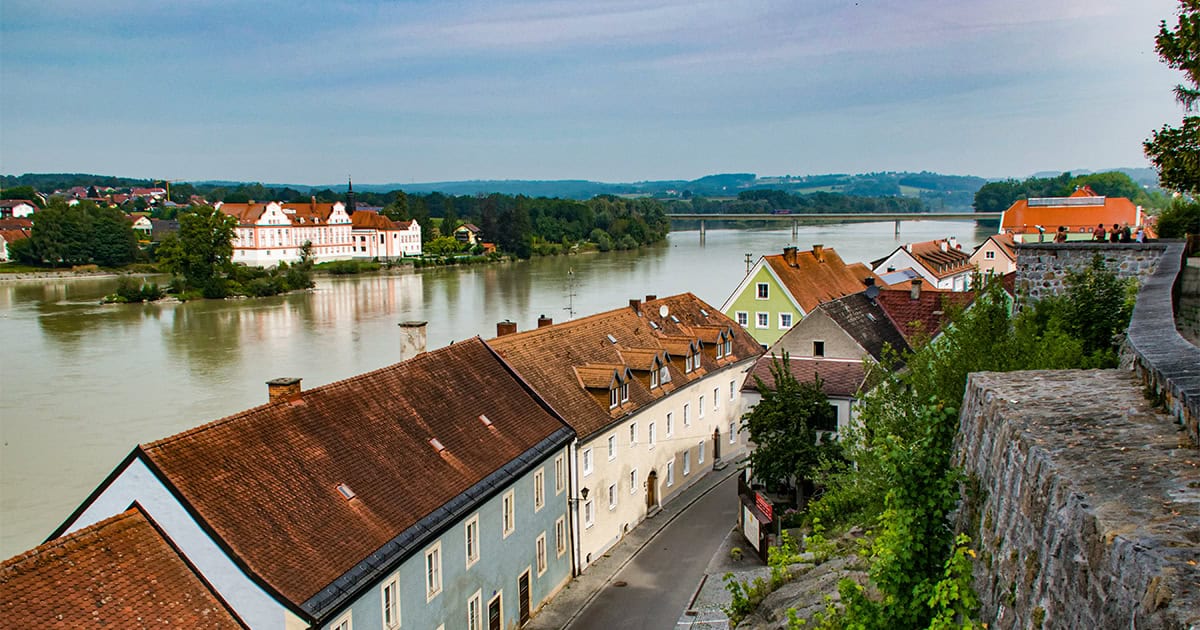 Ligging aan de rivier Inn