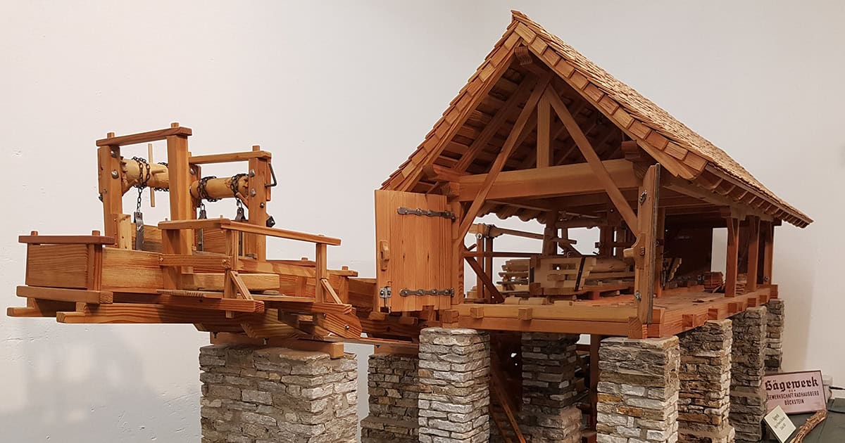 Montanmuseum Böckstein: Model van een zagerij