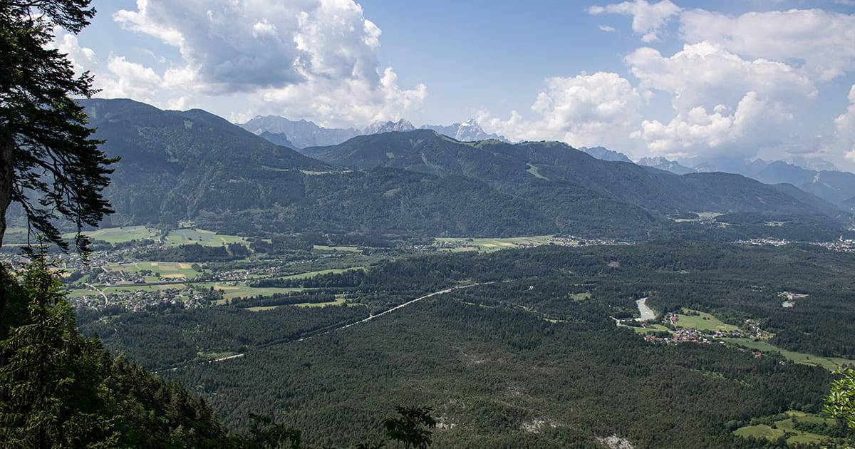 Uitzicht vanaf de Dobratch