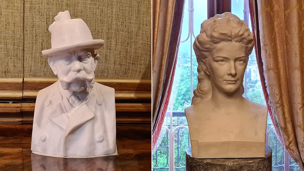 Büstes van Franz Josef en Elisabeth