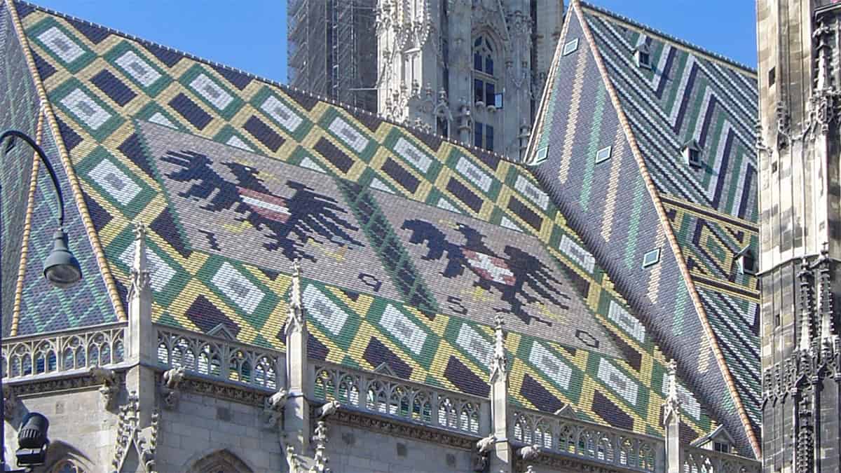 Gekleurde dakpannen
