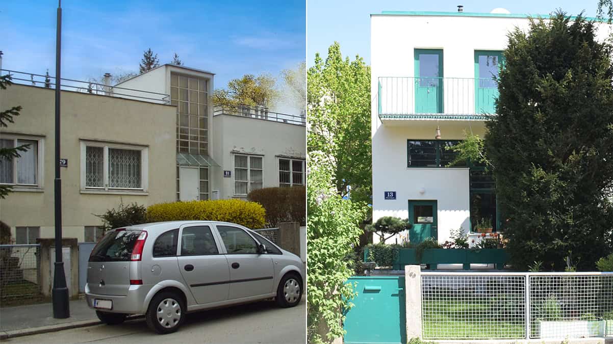 Werkbundsiedlung - Links: Hoffmann, rechts Loos