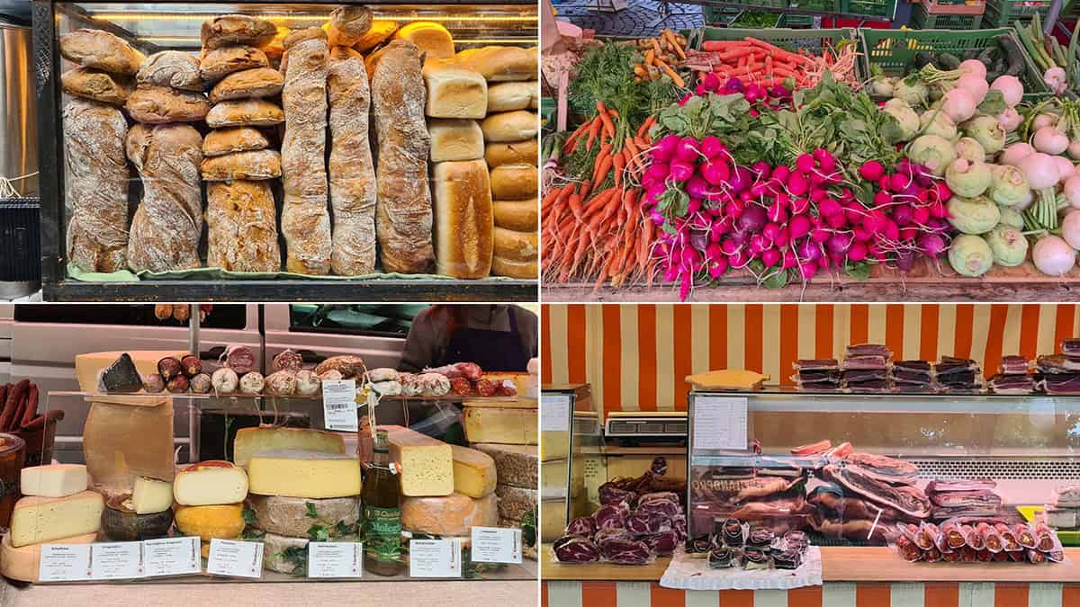 Lokale producten op de markt in Bad Ischl