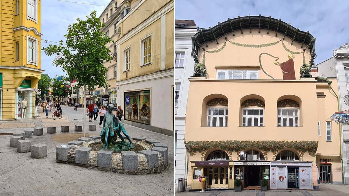 Voetgangerszone en Stöhr-Haus