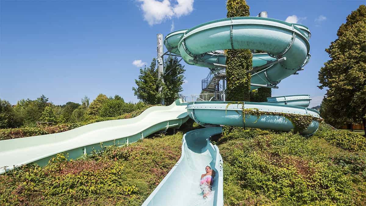 Waterglijbaan van het Alpenseebad Mondsee 