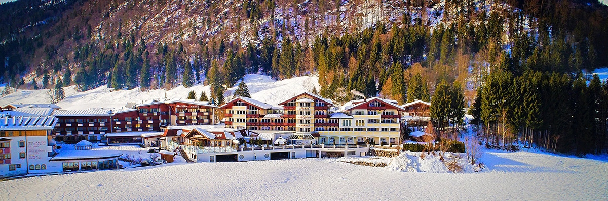Wellness Resort Hotel Alpina in de sneeuw