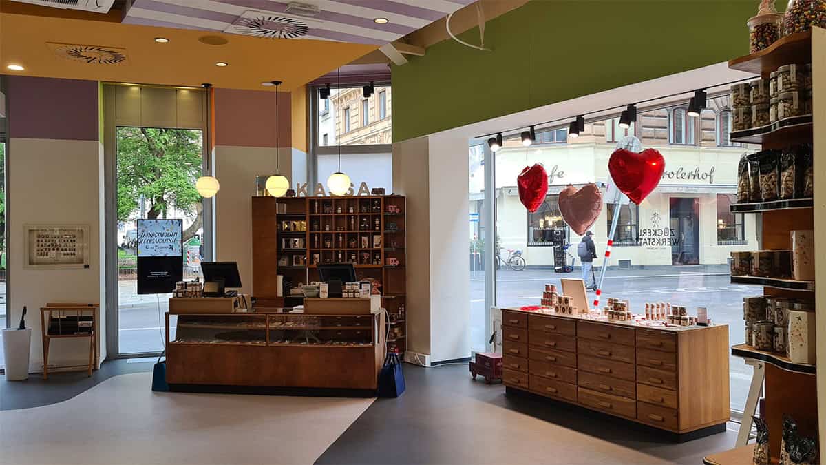 Zuckerlwerkstatt, Winkel in Wenen