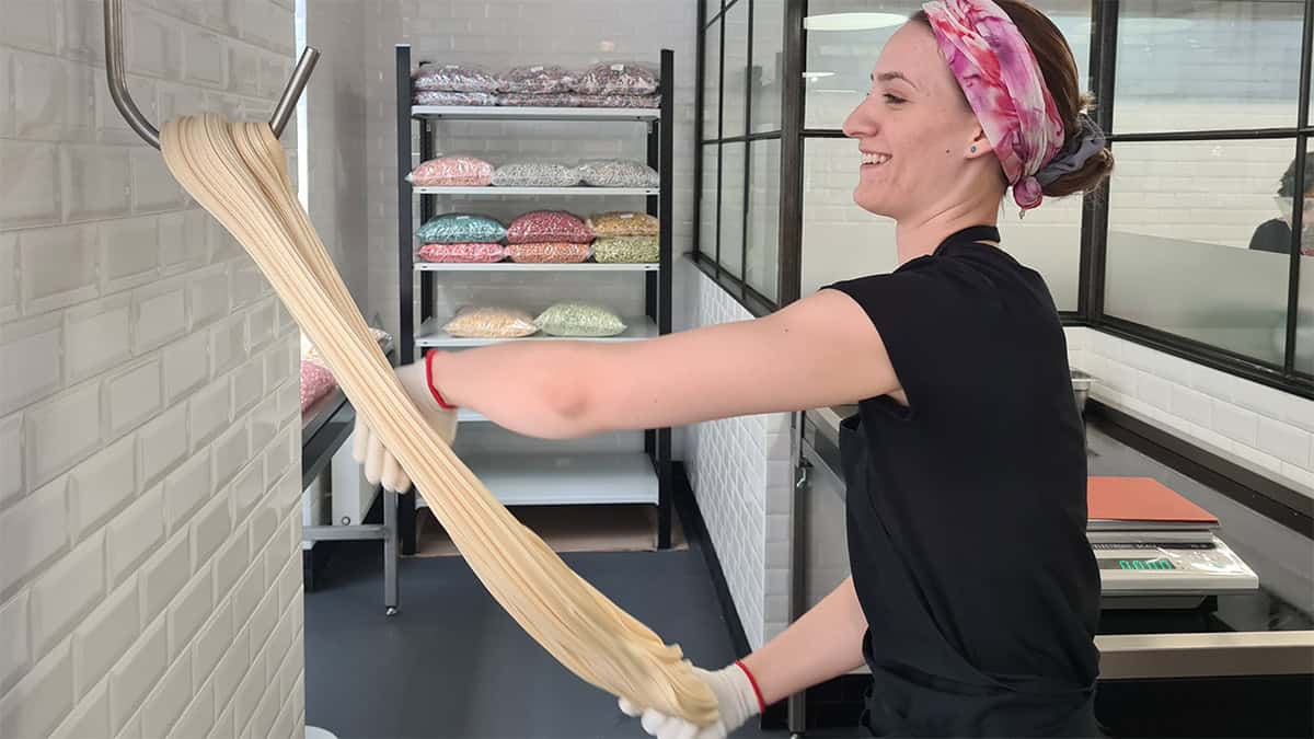 Zuckerlwerkstatt, Suiker trekken