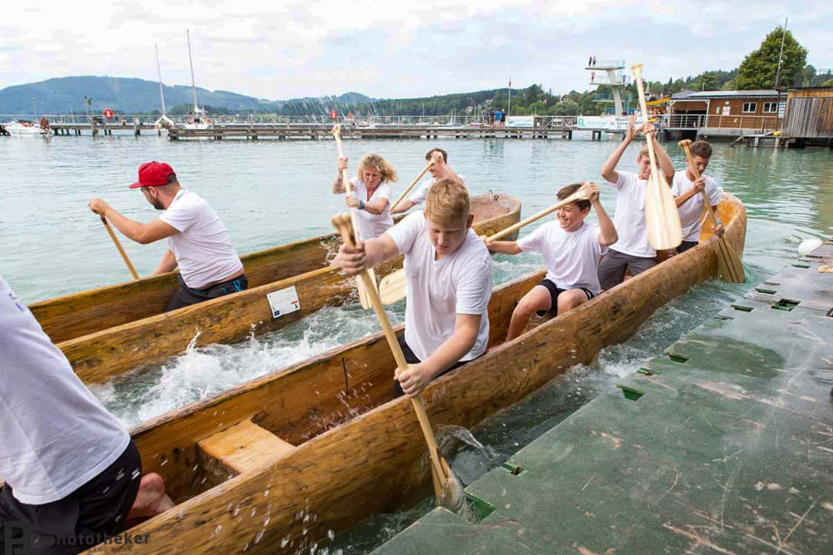 Korjaal-regatta op de Attersee