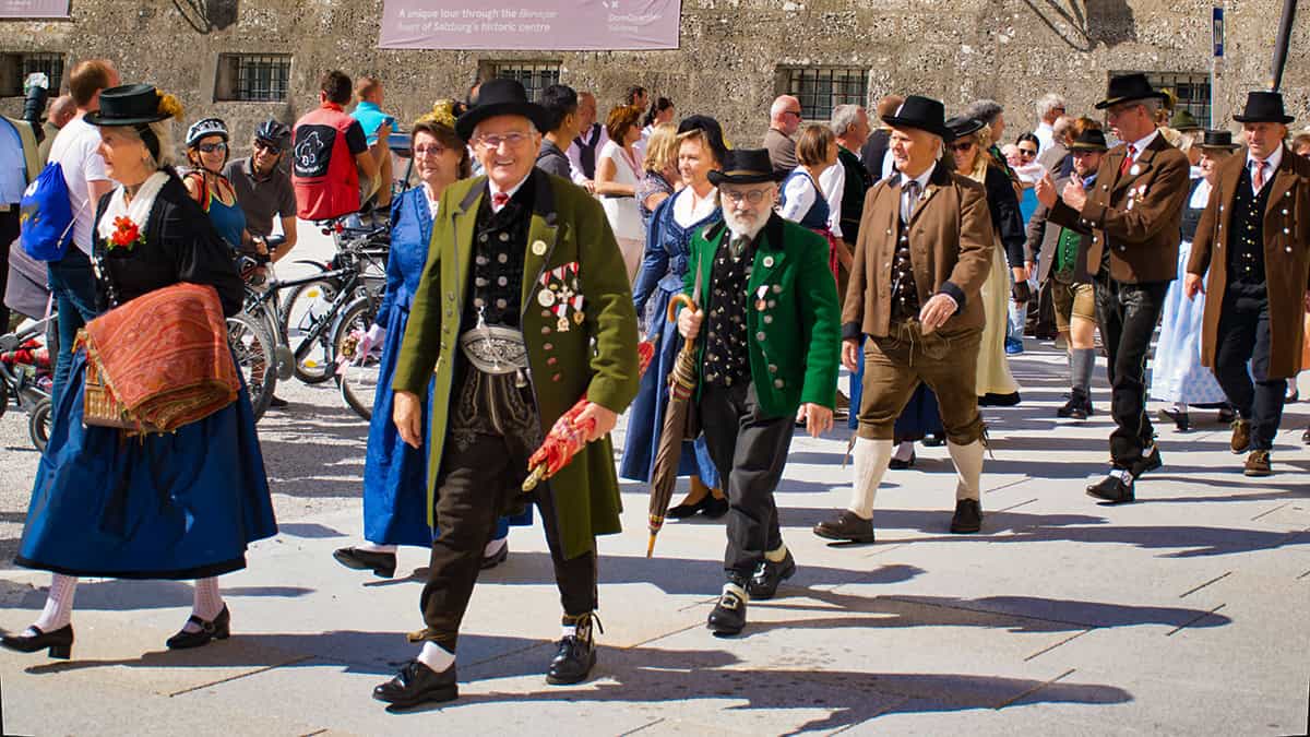 Levendige traditie, hier bij het oogstfeest