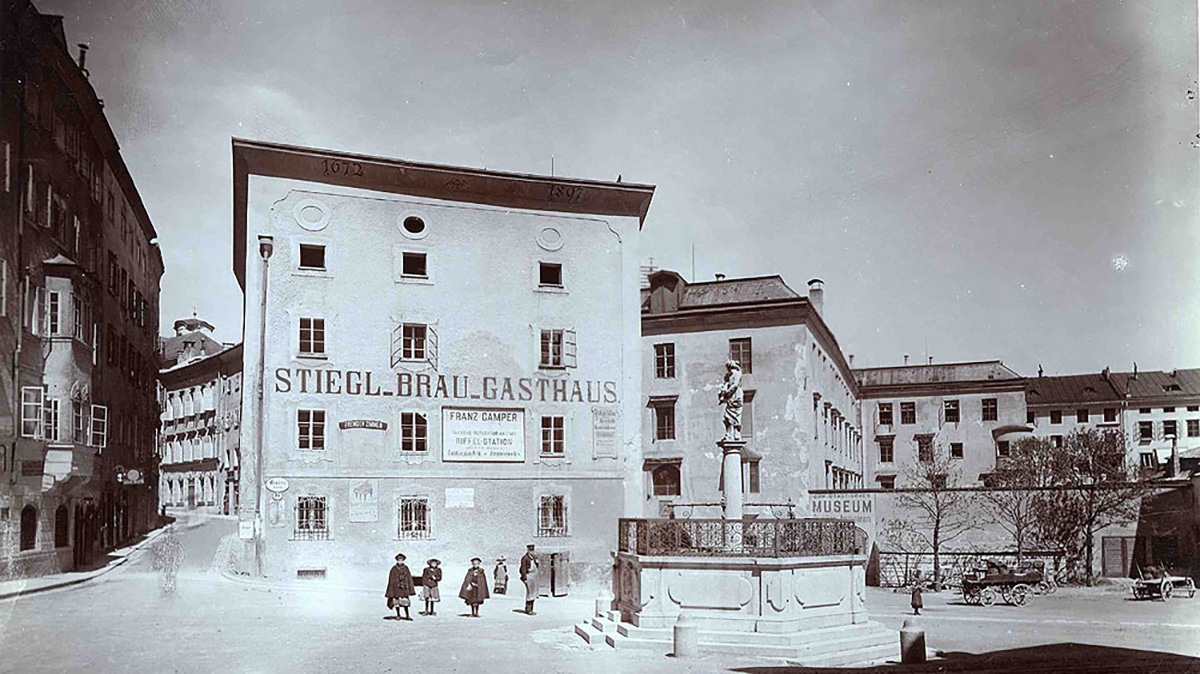 Oude Stieglbräu Gasthaus in 1909 © Wikimedia Commons - Karl Hintner